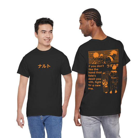 Naruto Anime Tee — Kanji & Quote